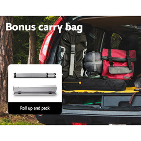 Weisshorn Folding Camping Table 70CM Roll Up Outdoor Picnic BBQ Aluminium Desk - SportZone.co.nz