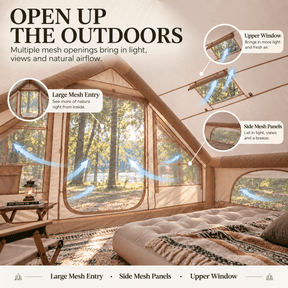 Weisshorn Inflatable A-Frame Air Tent 4-6 Person 300x210cm - SportZone.co.nz