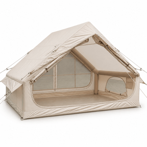 Weisshorn Inflatable A-Frame Camping Tent 4-6 Person Large Glamping Beige - SportZone.co.nz