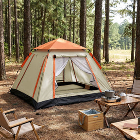 Weisshorn Pop Up Camping Tent 3 - 4 Person Automatic Tent Instant Setup Waterproof - SportZone.co.nz