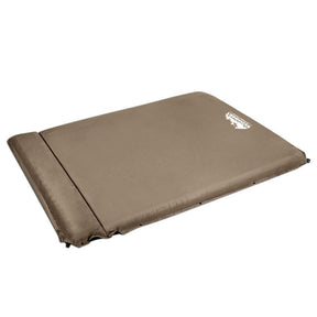 Weisshorn Self Inflating Mattress 10CM Camping Sleeping Mat Air Double Coffee - SportZone.co.nz