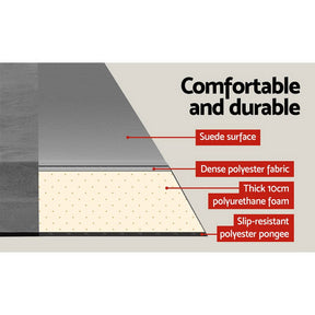 Weisshorn Self Inflating Mattress 10CM Camping Sleeping Mat Air Double Grey - SportZone.co.nz