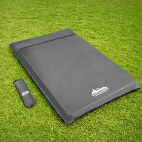 Weisshorn Self Inflating Mattress 10CM Camping Sleeping Mat Air Double Grey - SportZone.co.nz