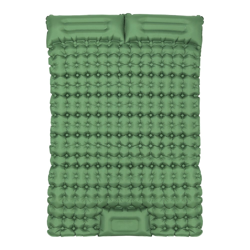 Weisshorn Self Inflating Mattress Camping Sleeping Mat Air Bed Pad Double Pillow - SportZone.co.nz