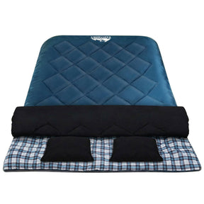 Weisshorn Sleeping Bag Double Pillow Thermal Camping Hiking Tent Blue -10&deg;C