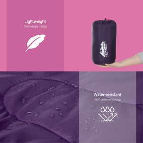 Weisshorn Sleeping Bag Set of 2 Kids Single 172cm Thermal Camping Hiking - SportZone.co.nz