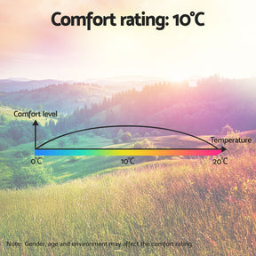 Weisshorn Sleeping Bag Set of 2 Single Thermal Camping Hiking Tent 0℃ - SportZone.co.nz