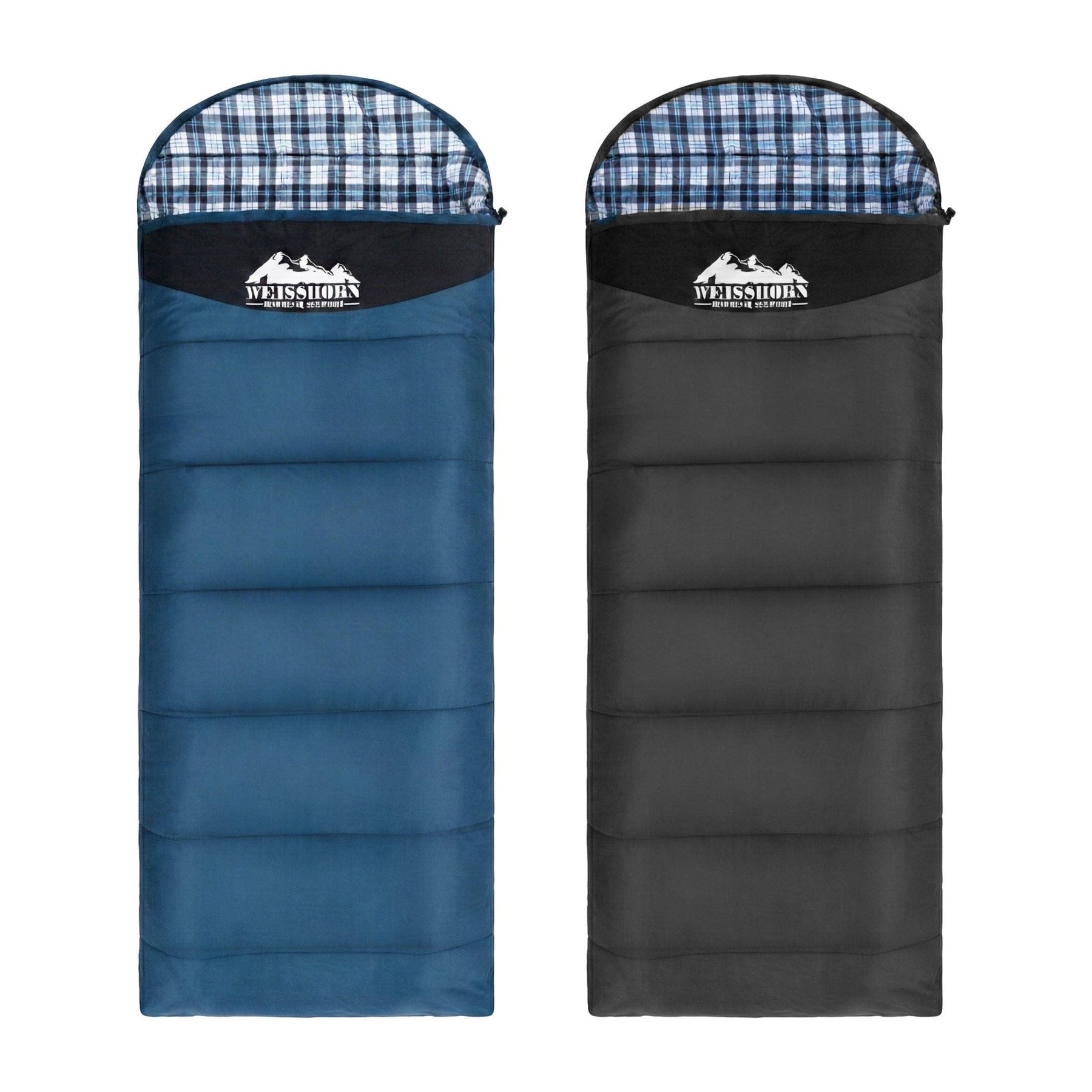 Weisshorn Sleeping Bag Set of 2 Single Thermal Camping Hiking Tent 0℃ - SportZone.co.nz
