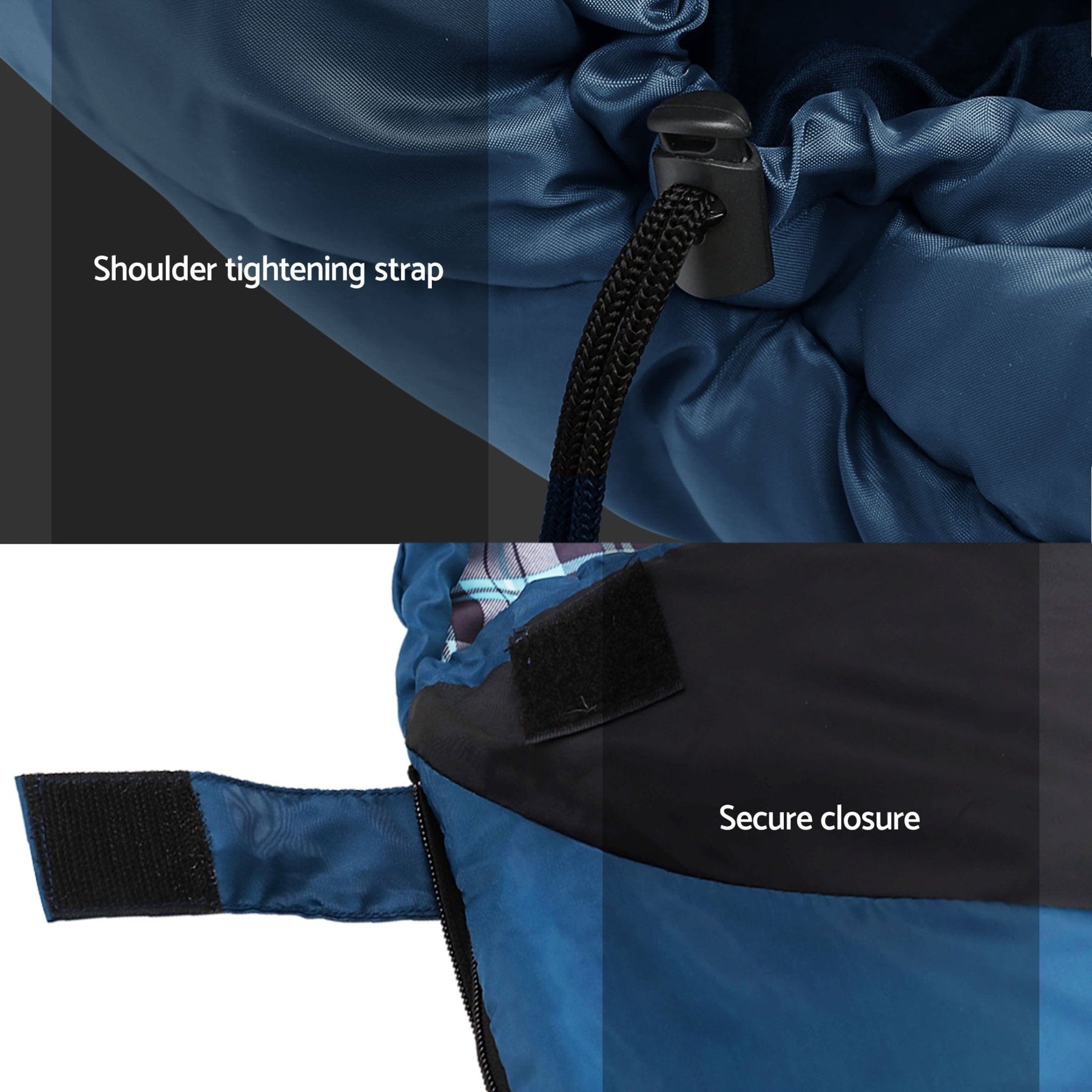 Weisshorn Sleeping Bag Set of 2 Single Thermal Camping Hiking Tent 0℃ - SportZone.co.nz