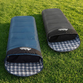 Weisshorn Sleeping Bag Set of 2 Single Thermal Camping Hiking Tent 0℃ - SportZone.co.nz