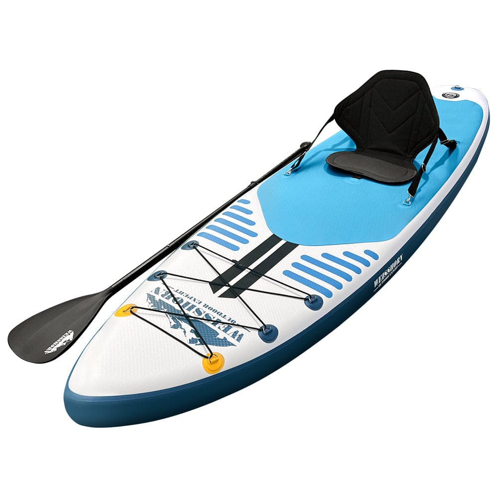 Weisshorn Stand Up Paddle Board 10.6ft Inflatable SUP Surfboard Paddleboard Kayak Surf Blue - SportZone.co.nz