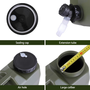 Weisshorn12L Water Container Jerry Can Bucket Camping Outdoor Storage Tank - SportZone.co.nz