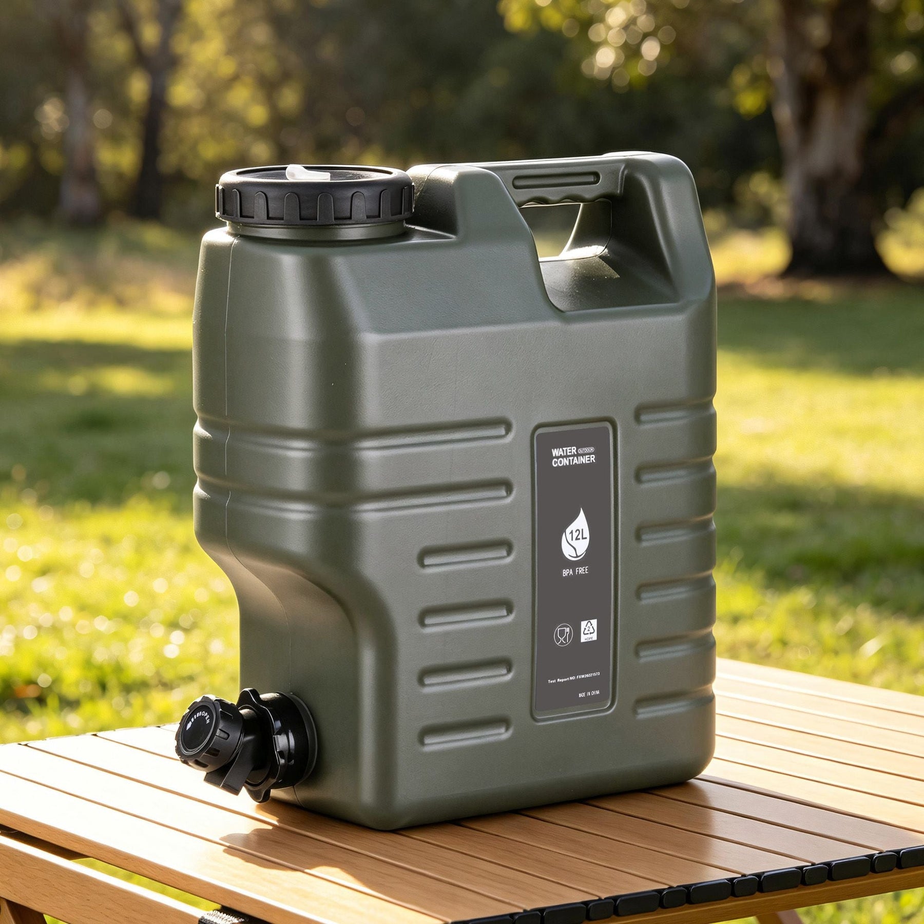 Weisshorn12L Water Container Jerry Can Bucket Camping Outdoor Storage Tank - SportZone.co.nz