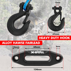 X - BULL 12V Electric Winch 3000LB ATV Winch Boat Trailer Winch Synthetic Rope - SportZone.co.nz