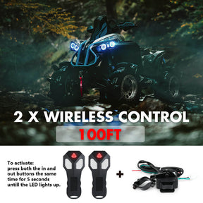 X - BULL 12V Electric Winch 3000LB ATV Winch Boat Trailer Winch Synthetic Rope - SportZone.co.nz