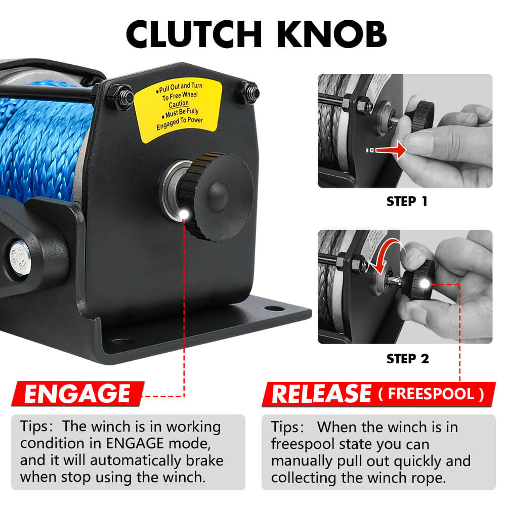 X - BULL 12V Electric Winch 3000LB ATV Winch Boat Trailer Winch Synthetic Rope - SportZone.co.nz
