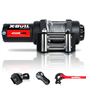 X - BULL Electric Winch 12V 4500LBS Steel Cable Wireless remote ATV UTV Boat Trailer - SportZone.co.nz