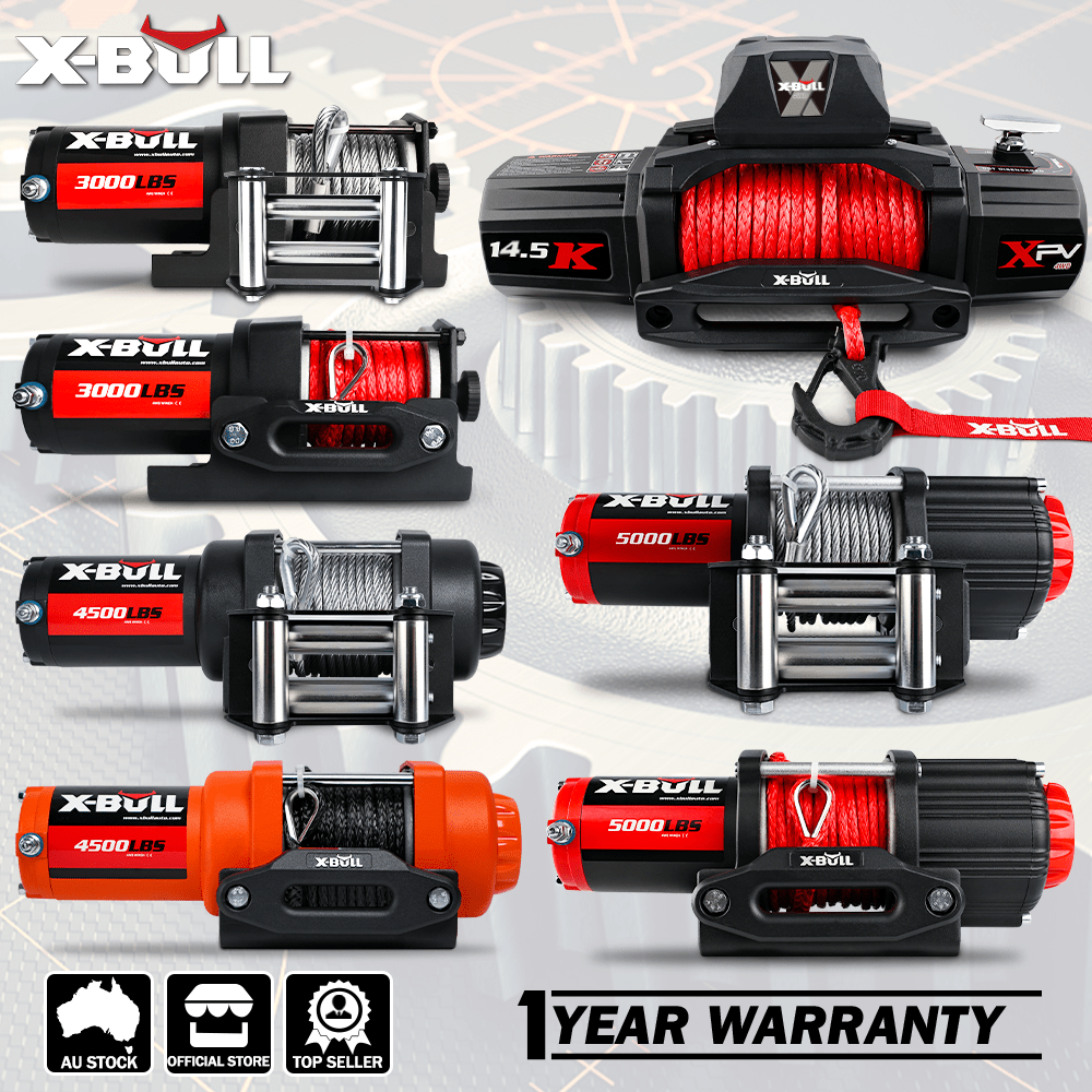 X - BULL Electric Winch 12V 4500LBS Synthetic Rope Wireless remote ATV UTV Boat Trailer - SportZone.co.nz
