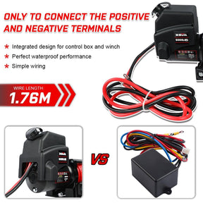 X - BULL Electric Winch 12V 6000LBS Synthetic Rope Wireless remote ATV UTV Boat Trailer 4WD - SportZone.co.nz