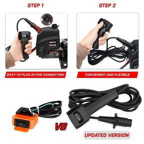 X - BULL Electric Winch 12V 6000LBS Synthetic Rope Wireless remote ATV UTV Boat Trailer 4WD - SportZone.co.nz