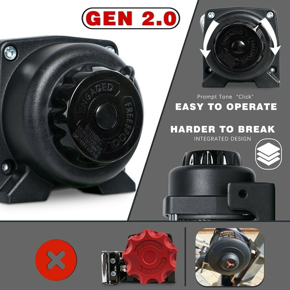 X - BULL Electric Winch 4500LBS/2041KG Steel Cable Wireless Remote Boat ATV 4WD - SportZone.co.nz
