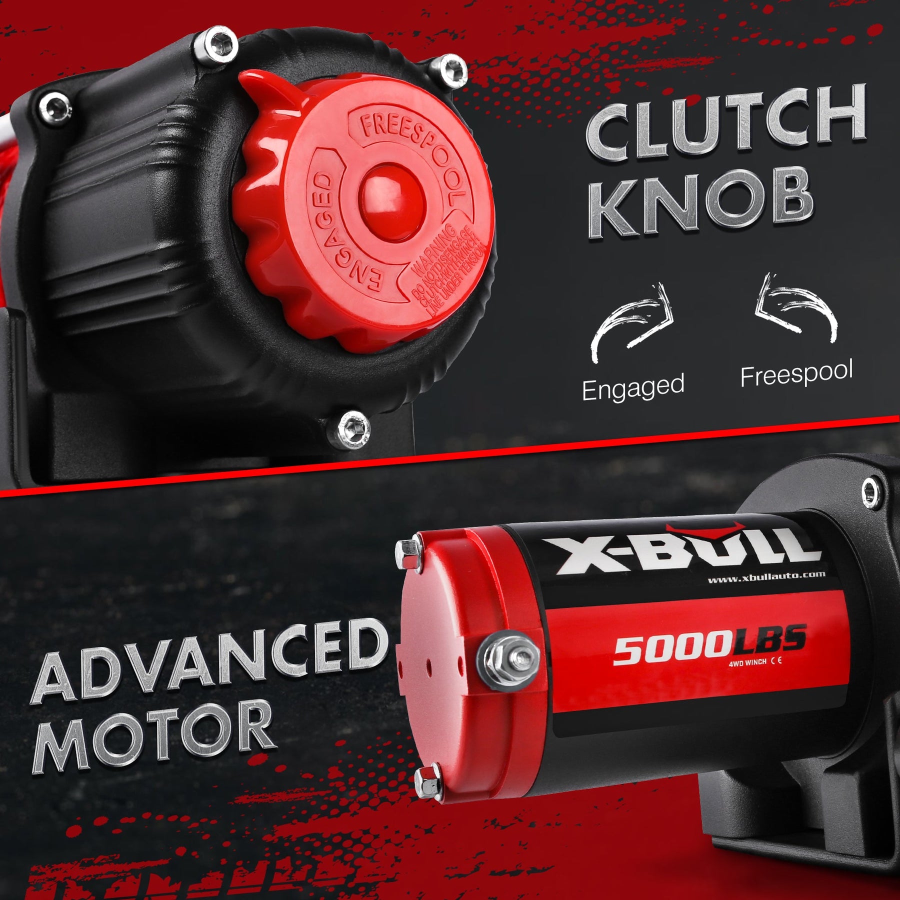 X - BULL Electric Winch 5000LBS 12V 15.2M Synthetic Rope Wireless ATV UTV 4WD Boat - SportZone.co.nz