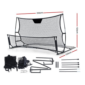 Everfit 2.1m Football Soccer Net Portable Goal Net Rebounder Sports Training