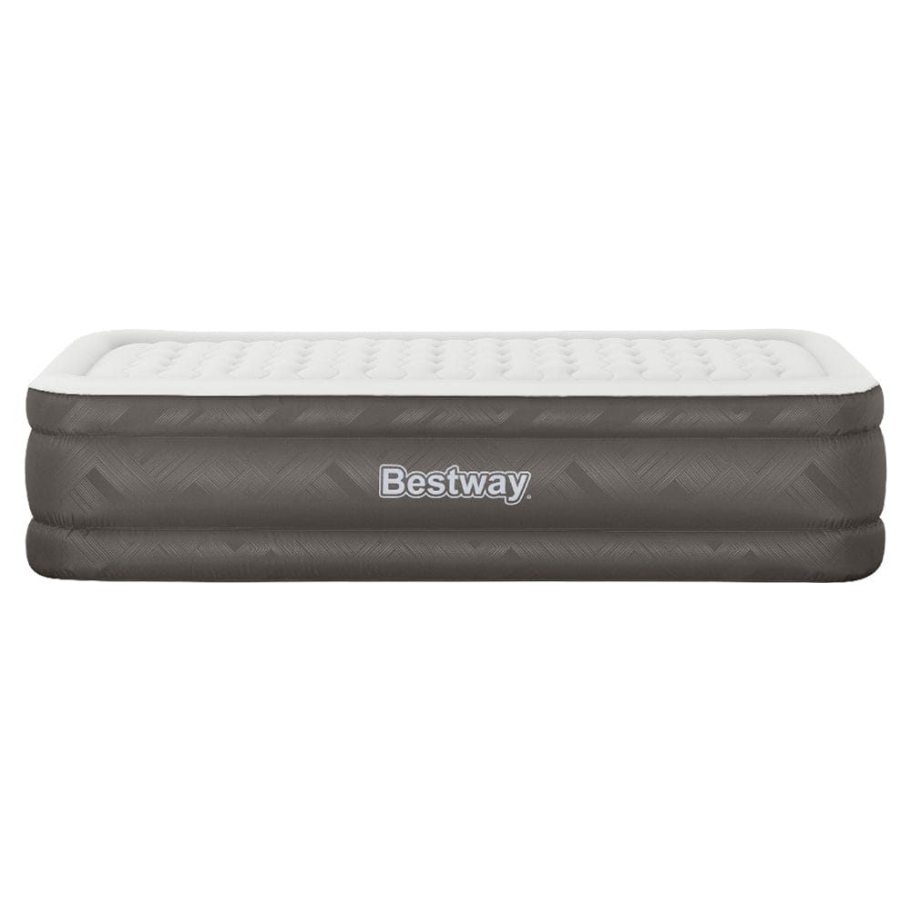 Bestway Air Mattress Single Inflatable Bed 46cm Airbed Grey - SportZone.co.nz