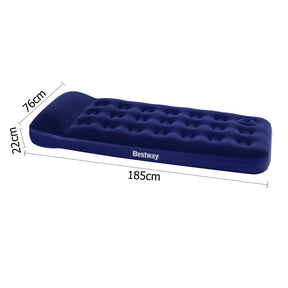 Bestway Single Size Inflatable Air Mattress - Navy - SportZone.co.nz