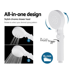 Devanti Portable Gas Water Heater 8L/Min With Pump LPG System Grey - SportZone.co.nz