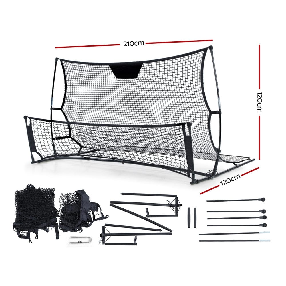 Everfit 2.1m Football Soccer Net Portable Goal Net Rebounder Sports Training - SportZone.co.nz