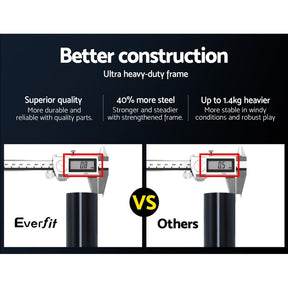 Everfit 2.1m Football Soccer Net Portable Goal Net Rebounder Sports Training - SportZone.co.nz