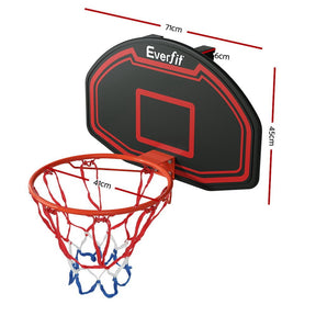 Everfit 38" Basketball Hoop Backboard Door Wall Mounted Ring Net Sports Kids - SportZone.co.nz