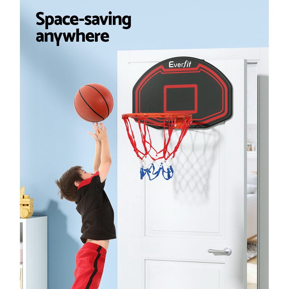 Everfit 38" Basketball Hoop Backboard Door Wall Mounted Ring Net Sports Kids - SportZone.co.nz