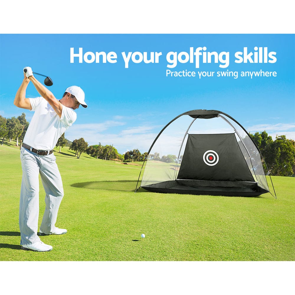 Everfit 3M Golf Practice Net And Training Mat Set Driving Target Black - SportZone.co.nz