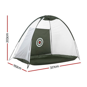 Everfit 3M Golf Practice Net Portable Training Aid Driving Target Tent Green - SportZone.co.nz