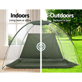 Everfit 3M Golf Practice Net Portable Training Aid Driving Target Tent Green - SportZone.co.nz