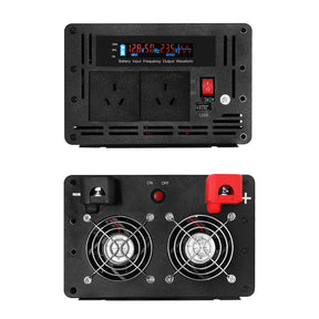 Giantz Power Inverter 12V to 240V 2500W/5000W Pure Sine Wave Camping Car Boat - SportZone.co.nz