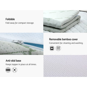 Giselle Bedding Memory Foam Mattress Topper 7 - Zone 5cm Single - SportZone.co.nz