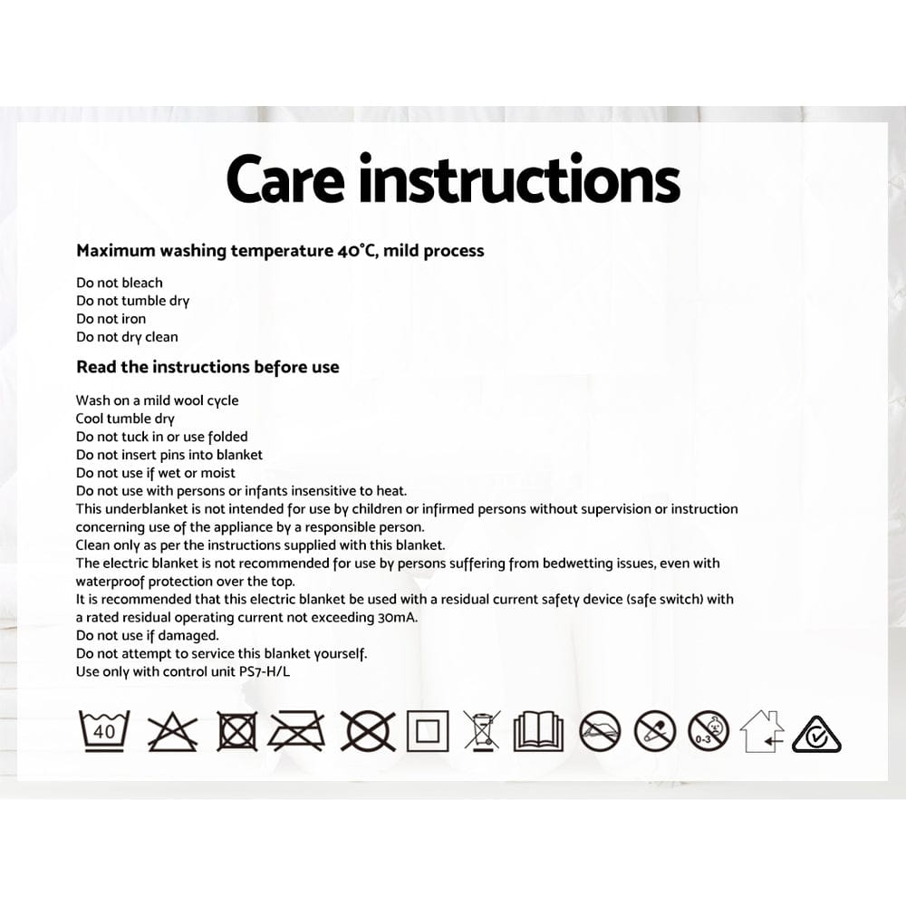 Giselle Electric Blanket Fleecy Underlay King - SportZone.co.nz