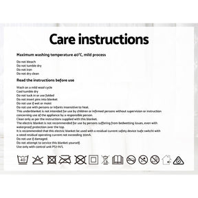 Giselle Electric Blanket Fleecy Underlay King - SportZone.co.nz