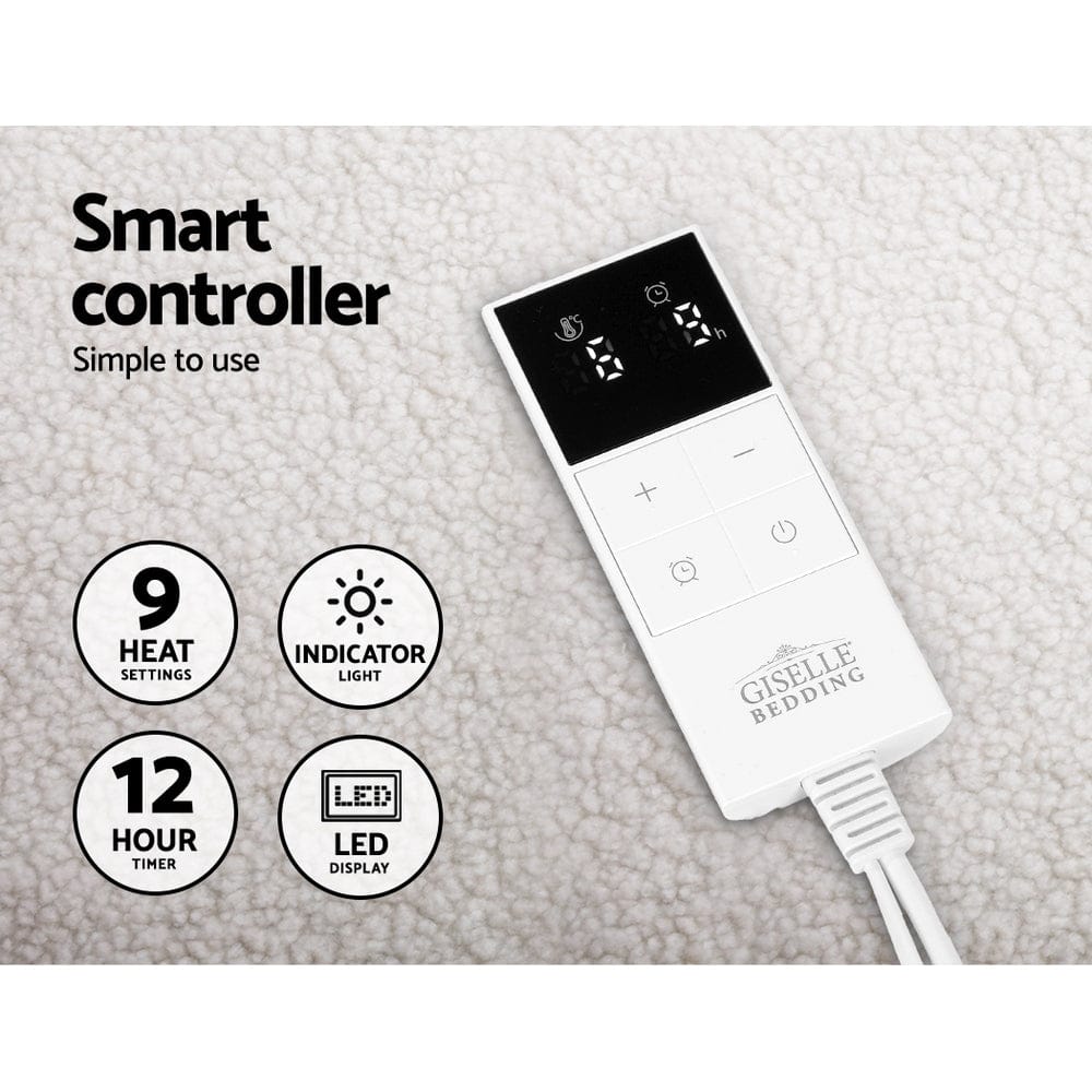 Giselle Electric Blanket Fleecy Underlay King - SportZone.co.nz