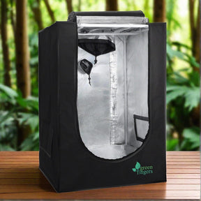 Green Fingers Grow Tent 60x60x90CM Hydroponics Kit Indoor Plant Room System - SportZone.co.nz