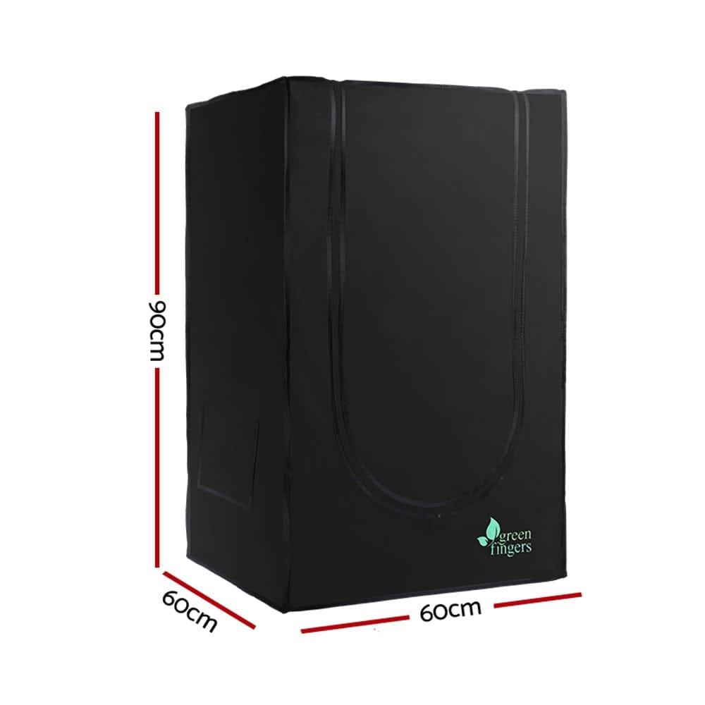 Green Fingers Grow Tent 60x60x90CM Hydroponics Kit Indoor Plant Room System - SportZone.co.nz
