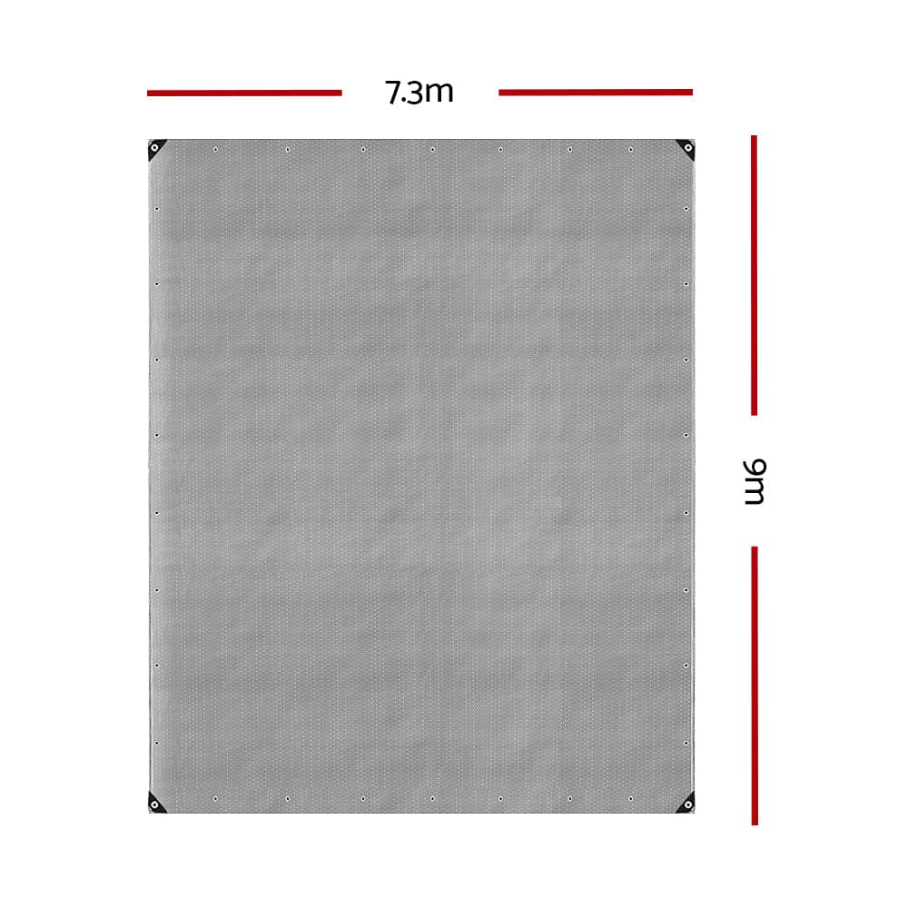 Instahut Tarp Tarpaulin 7.3x9m Canvas Camping Heavy Duty Sun Cover - SportZone.co.nz