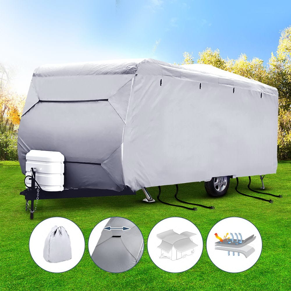 Weisshorn 14 - 16ft Caravan Cover Campervan 4 Layer UV Water Resistant - SportZone.co.nz