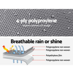 Weisshorn 20 - 22ft Caravan Cover Campervan 4 Layer UV Water Resistant - SportZone.co.nz