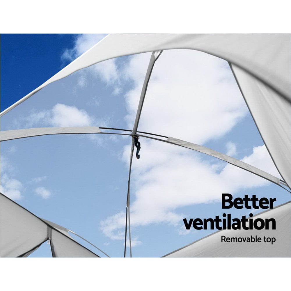 Weisshorn Camping Shower Toilet Tent Outdoor Portable Changing Room Ensuite - SportZone.co.nz