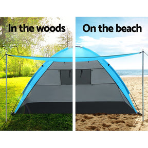 Weisshorn Camping Tent Beach Portable Hiking Sun Shade Shelter Fishing 4 Person - SportZone.co.nz
