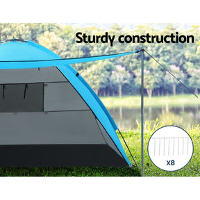 Weisshorn Camping Tent Beach Portable Hiking Sun Shade Shelter Fishing 4 Person - SportZone.co.nz